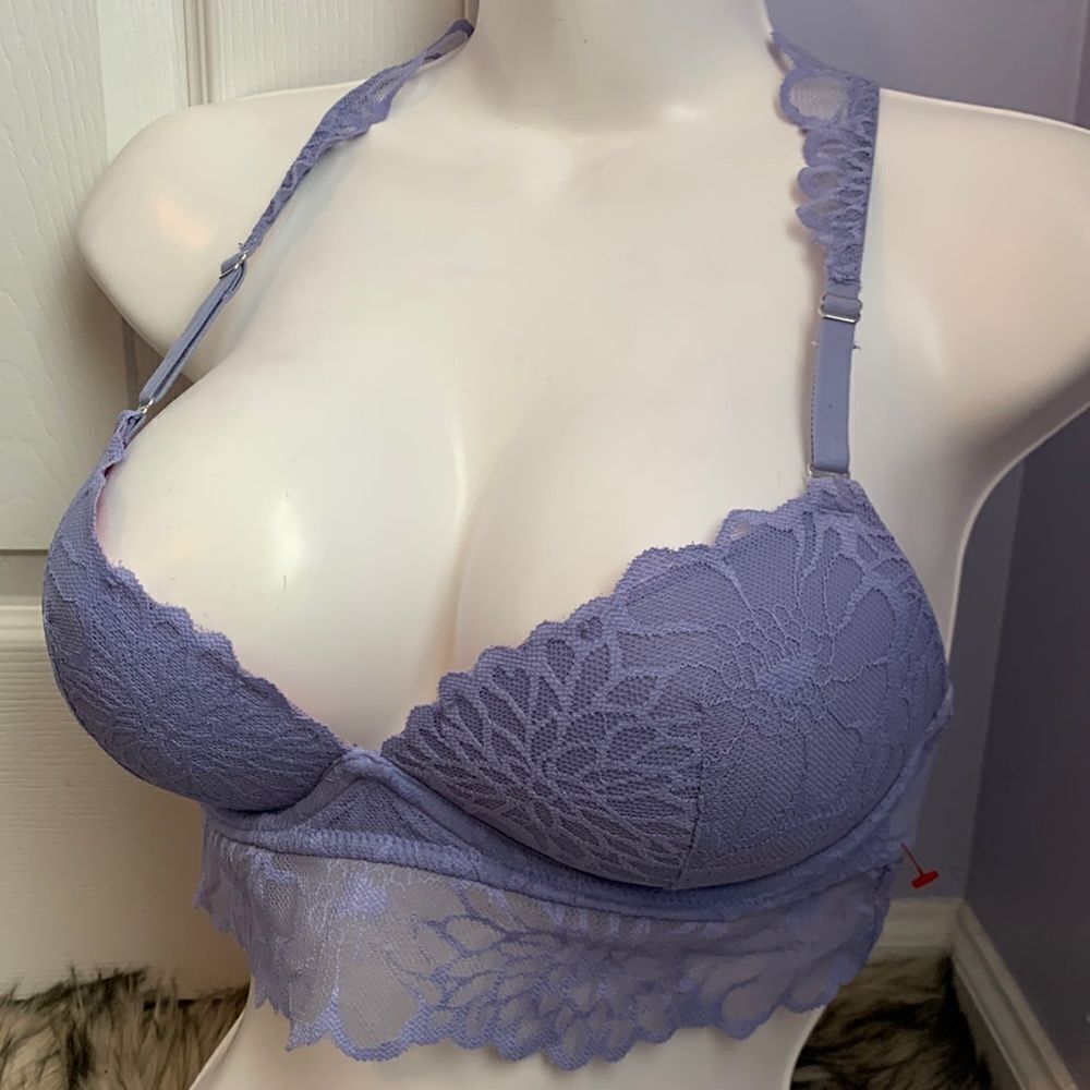 Victoria’s Secret PINK Lace Pull on Push-Up Bralette Bra S